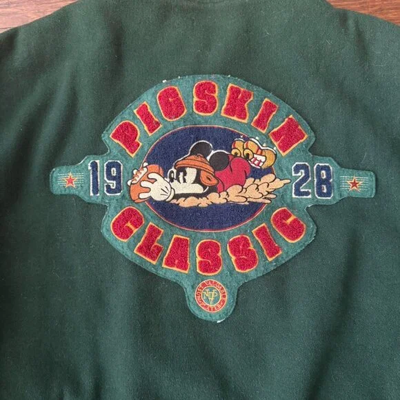 Vintage 90’s Disney Mickey Mouse Football Bomber Jacket Jackets & Coats